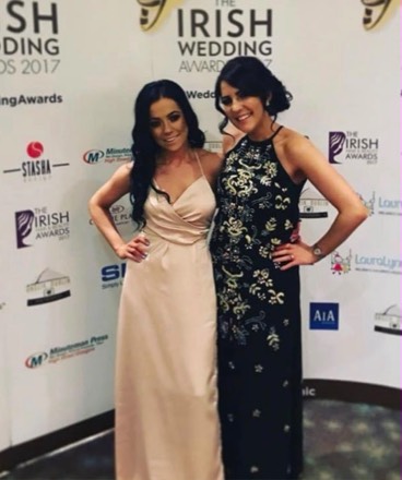 At the Irish Wedding Awards 2017 photo wall.