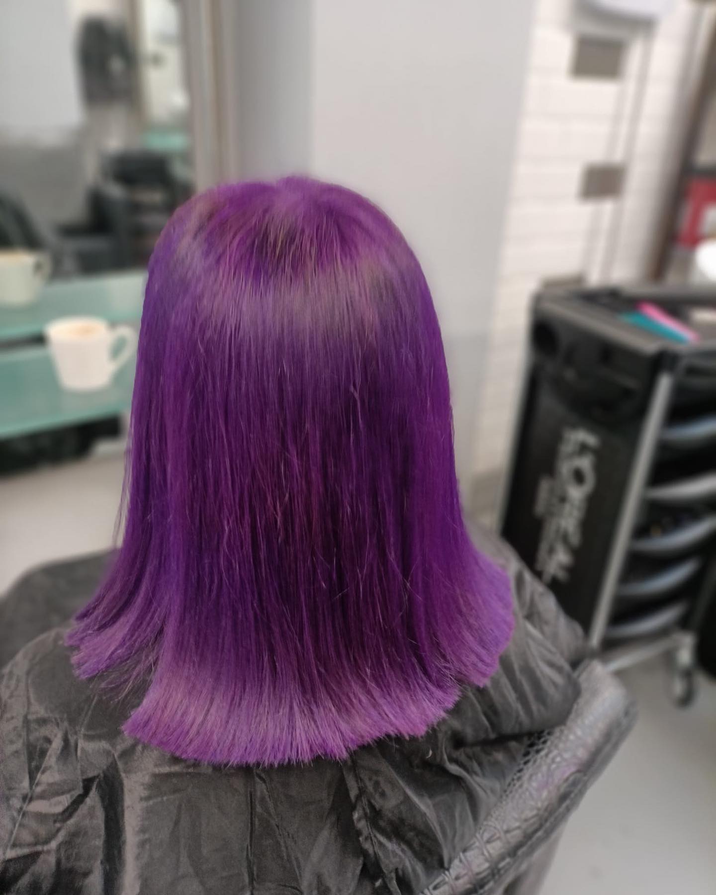 How fab is this purple done by Abi in our Main Street Salon Tramore today.