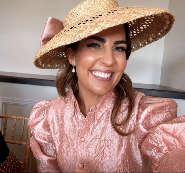 A Saints Style Society piece worn at a race meeting or wedding.