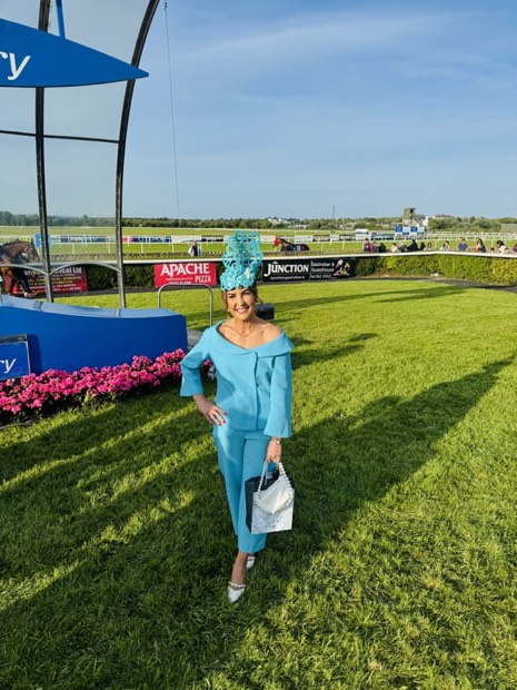 A Saints Style Society piece worn at a race meeting or wedding.