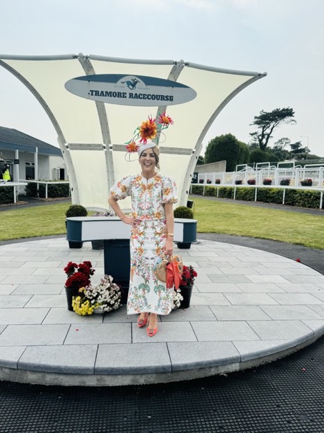 A Saints Style Society piece worn at a race meeting or wedding.
