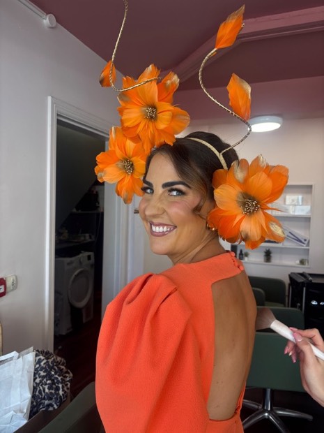 A Saints Style Society piece worn at a race meeting or wedding.